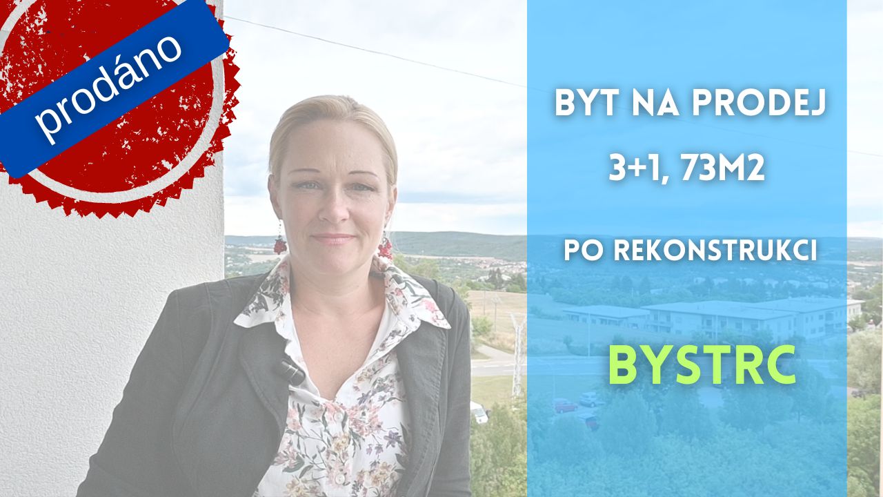 PRODÁNO Prodej bytu, Bystrc, 3+1, Kuršova