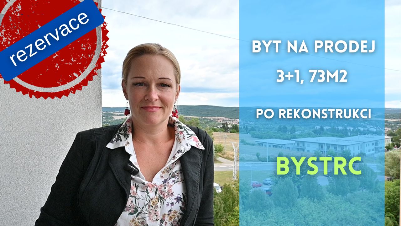 REZERVACE Prodej bytu, Bystrc, 3+1, Kuršova
