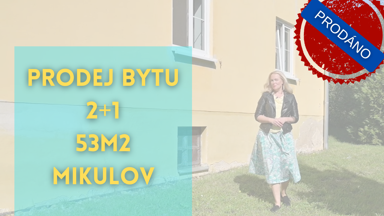 PRODÁNO byt, Mikulov, Bardějovská, 2+1