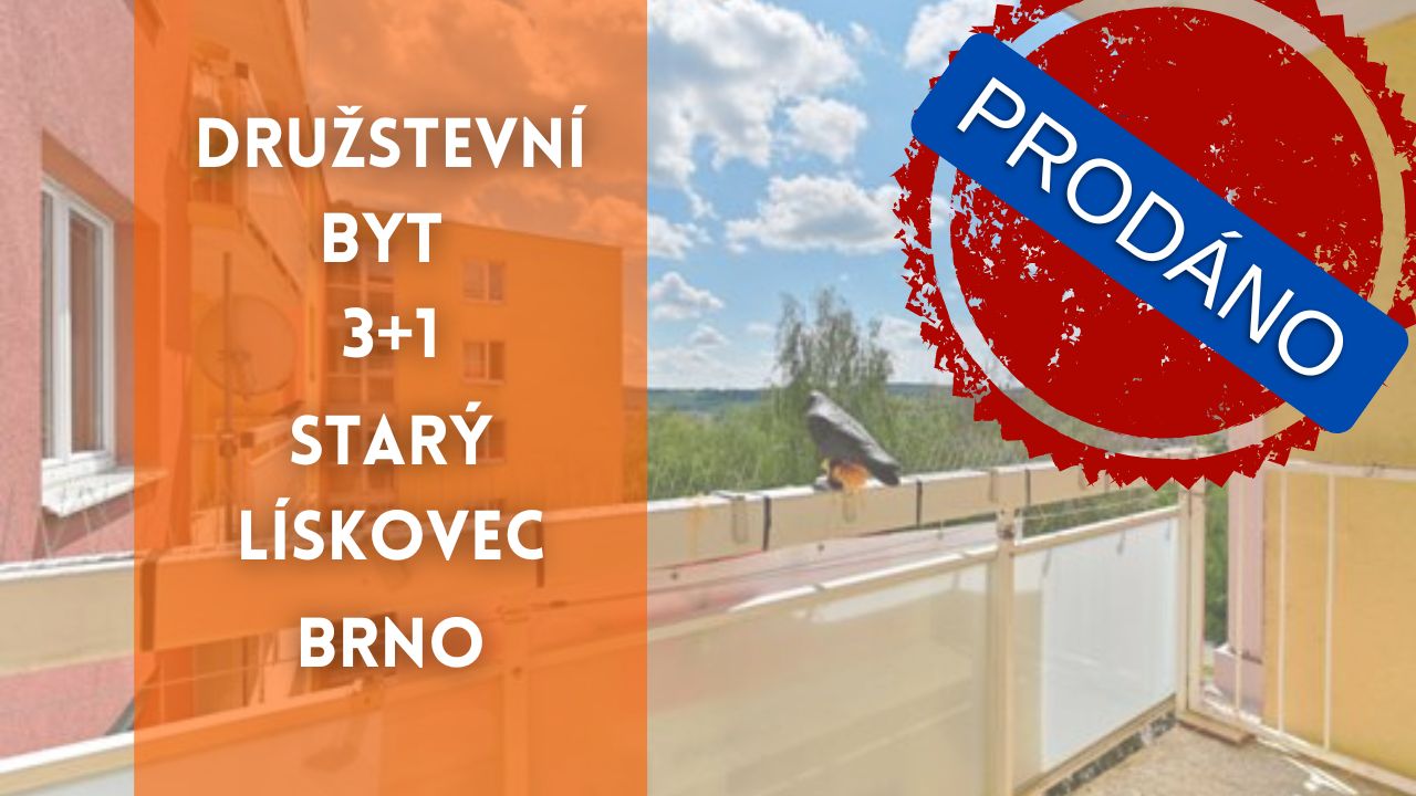 PRODÁNO držstevní byt, 3+1, 68 2m Brno
