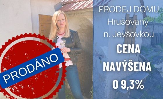 PRODÁNO: RD s vinohradem, 2+1, Hrušovany nad Jevišovkou